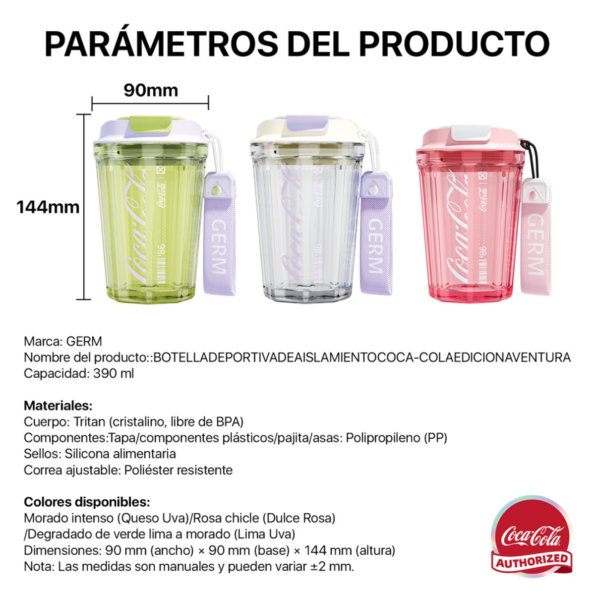 Vaso Tritan GERM x Coca-Cola 390ml / 13.2 Oz