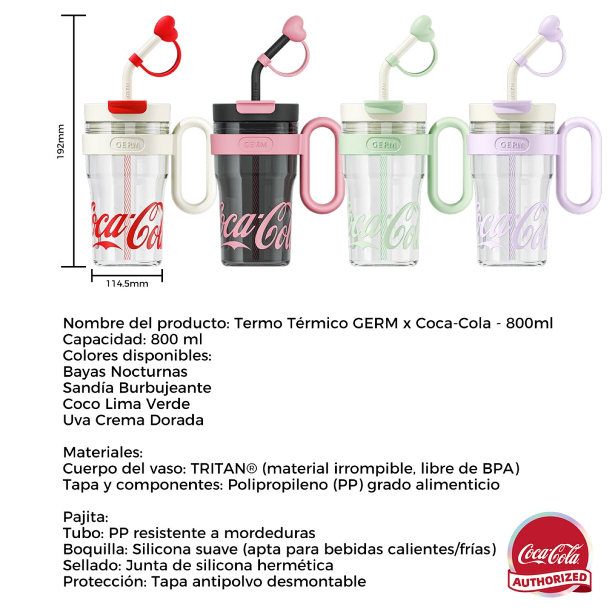 Vaso Tritan Coca-Cola | 800ml / 27oz