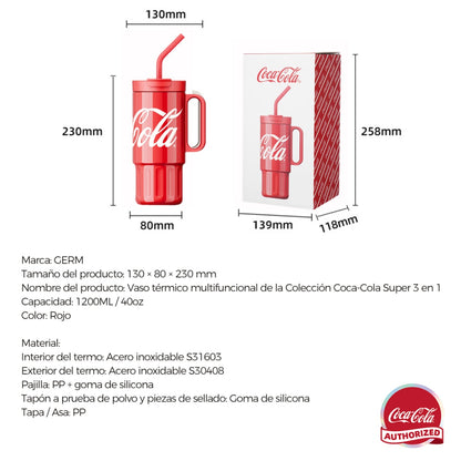Vaso Térmico Premium Classic Coca-cola | 1200ml / 40oz